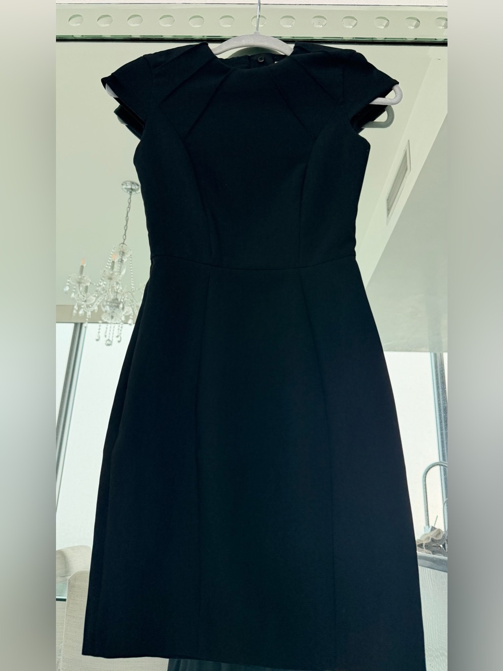 Chic Little Black Cap-Sleeve Mini Dress